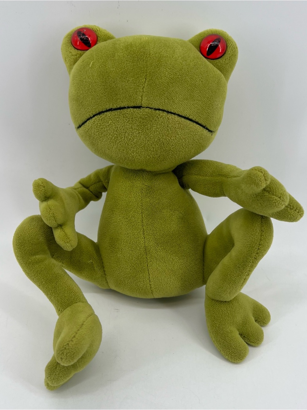 Jellycat Tad Tree Frog Red Eyes Jellycat Plush Stuffed Animal Retired Eye Flaws